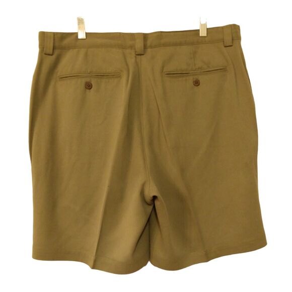 Tommy bahama silk shorts mens 38 brown pleated relaxed fit tropic of dress - Picture 2 of 9